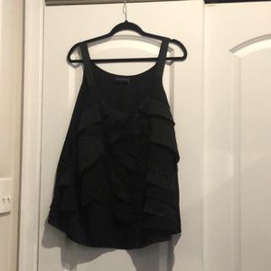 Never Worn Black Top with beads